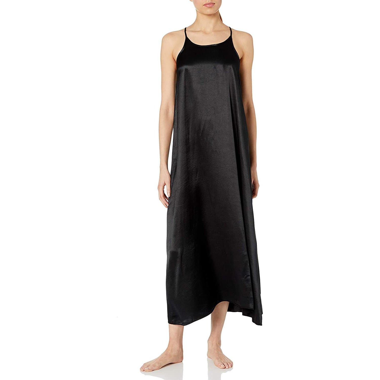 Women's Silk Nightgown Sleeveless Long Mulberry Racerback Silk Nightdress - slipintosoft