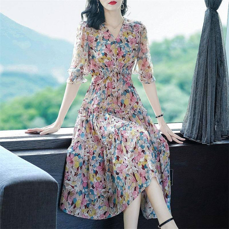 white christmas dresses Ramy Brook Victoria Silk Button Down Midi Dress in Black main image 0