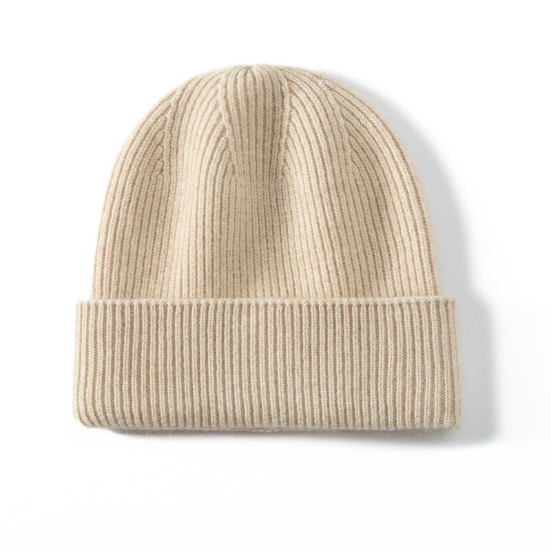 100% Cashmere Beanie Hat for Women and Men, Luxury Lightweight Cashmere Cap for Winter - slipintosoft