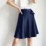 22 Momme Womens Elegant Silk Mini Skirt Pure Silk Short Skirt - slipintosoft