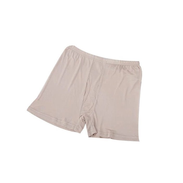 Mens Silk Briefs Underwear Large Elasticity Knit Soft Silk Boxer Short