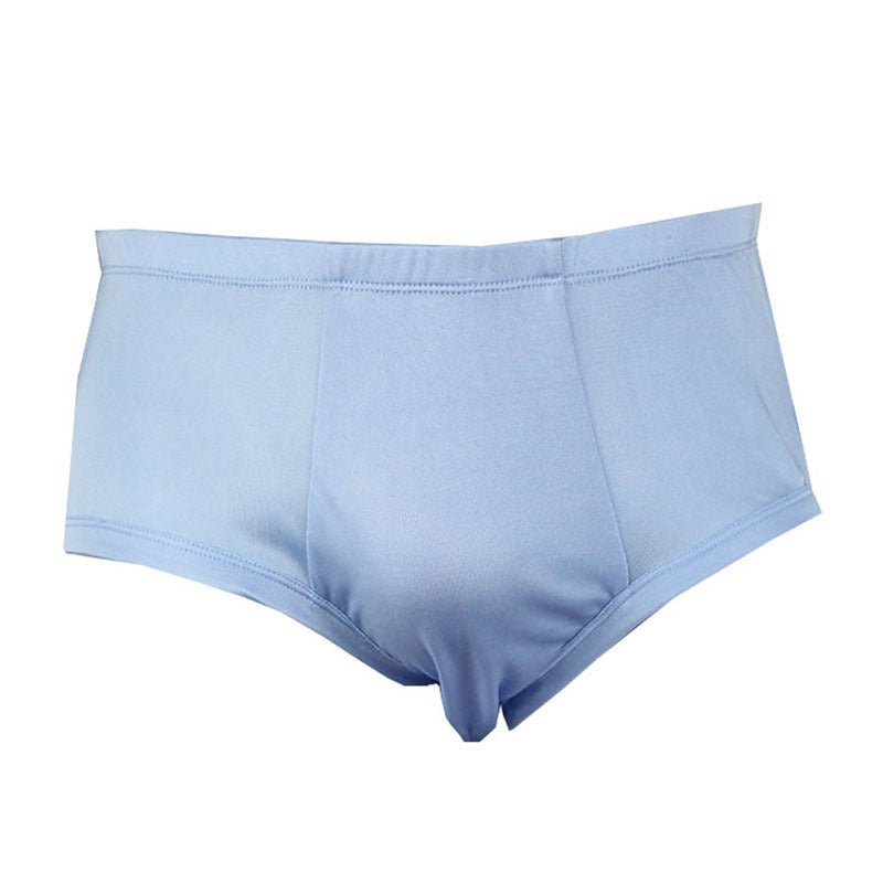 Breathable 100% Cotton Mens Briefs Mid Waist Triangle Underwear