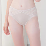 Silk panties women's lace breathable seamless mulberry silk mid-waist briefs - slipintosoft