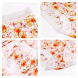 Silk printed boxer briefs knitted silk women's mid-waist briefs sexy, comfortable and breathable - slipintosoft