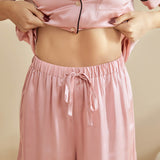 Silk Short Pyjamas For Women's Natural Best Short Silk Pajama Set Nice Personalised Pjs - slipintosoft