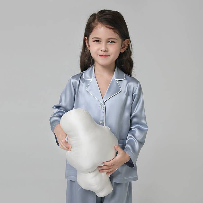 100% Linen Kids Sleepwear Set in White – IN BED Store