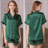 Best Affordable Womens Silk Pajamas Short Set Mulberry Ladies Real Pure Silk Pajamas -  slipintosoft