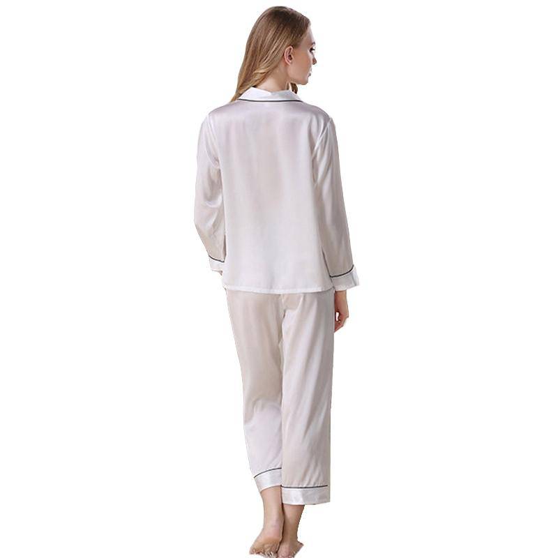 Factory Custom Women Long Sleepwear 100% Mulberry Silk Pyjamas Set Silk  Pajamas - China Silk Pajamas and Silk Pajama Set Women price