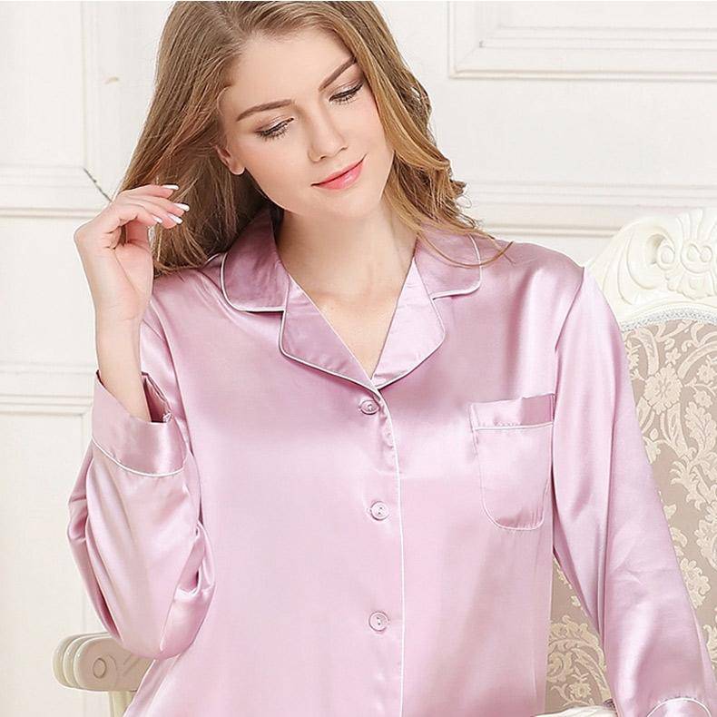 Women's 100% Pure Mulberry 22 Momme Sleepwear Silk Nightgown – DIANASILK