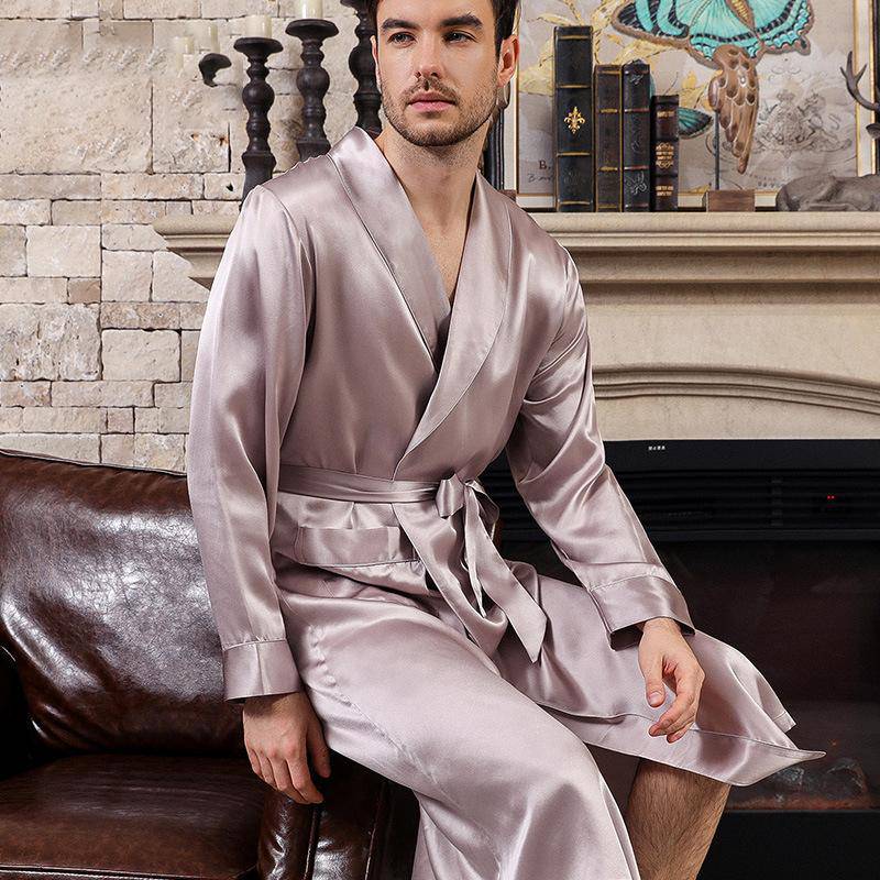 Men's Mulberry Silk Robe Set