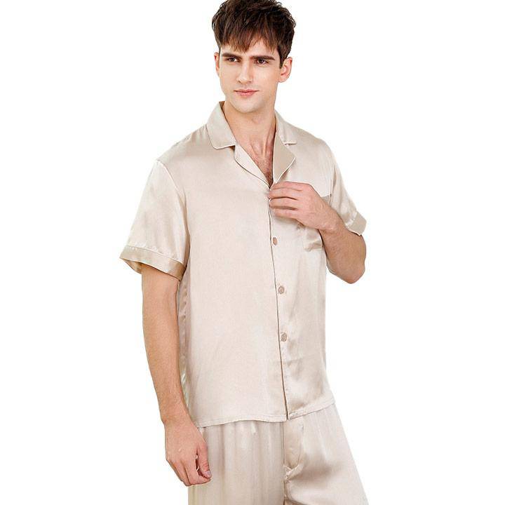 3xl-5xl Plus Size 150kg Graphics Silk Pajamas for Men Autumn