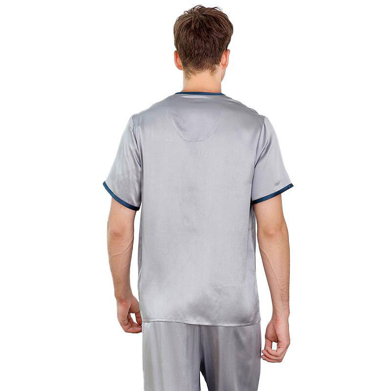 Men's Luxury Silk Pajama Short Set Silk Sleepwear – sheyle