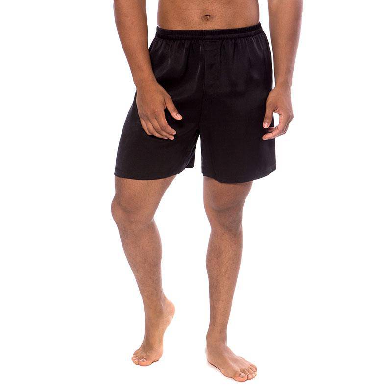 Mens Satin Boxer Shorts Sleep Shorts Underwear Satin Pajama Bottoms for Men