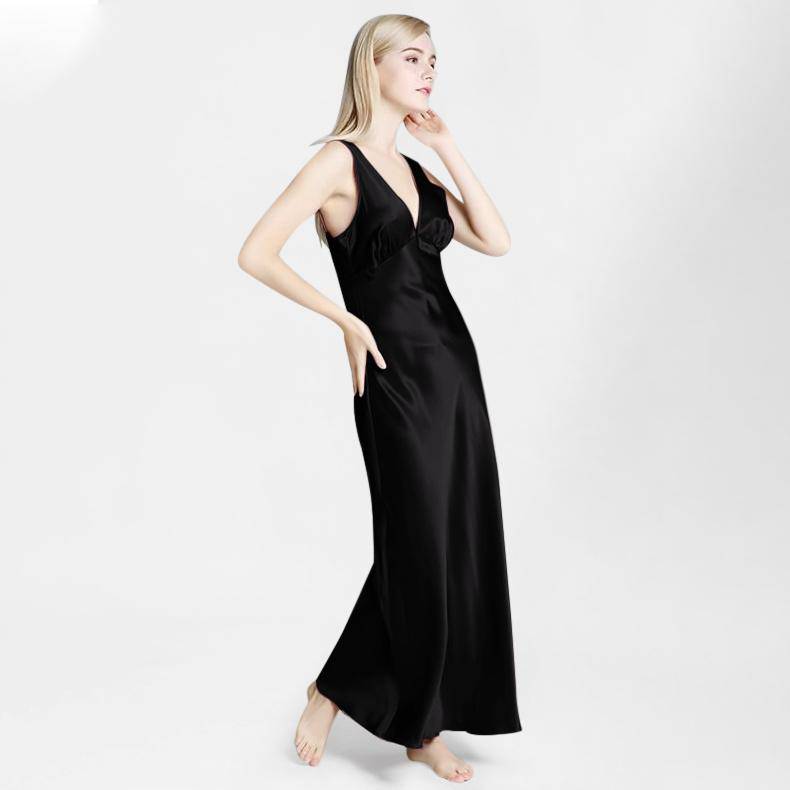 Comfortable black night clothes In Various Designs 