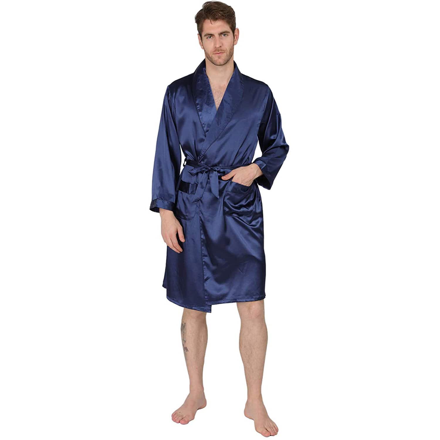Long Men's luxury Silk Robes Mens Silk Dressing Gowns | Mens silk robe, Silk  dressing gown, Silk loungewear
