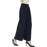 Women High Waist Casual Silk Wide Leg Long Palazzo Pants Trousers - slipintosoft