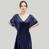 Women Mulberry Loose Silk Nightgown Best Silk Dressing Gown Quality Silk Slip Nightdress - slipintosoft