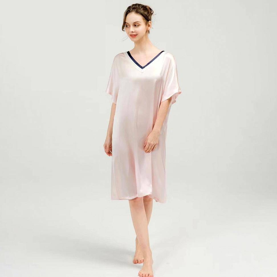 Buy Be You V Neck Long Sleevs Satin Maxi Nightdress With Robe - Nightdress  for Women 22802582 | Myntra