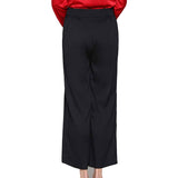 Women Silk Cropped Pants Mulberry Silk trousers Elasticized Waistband - slipintosoft
