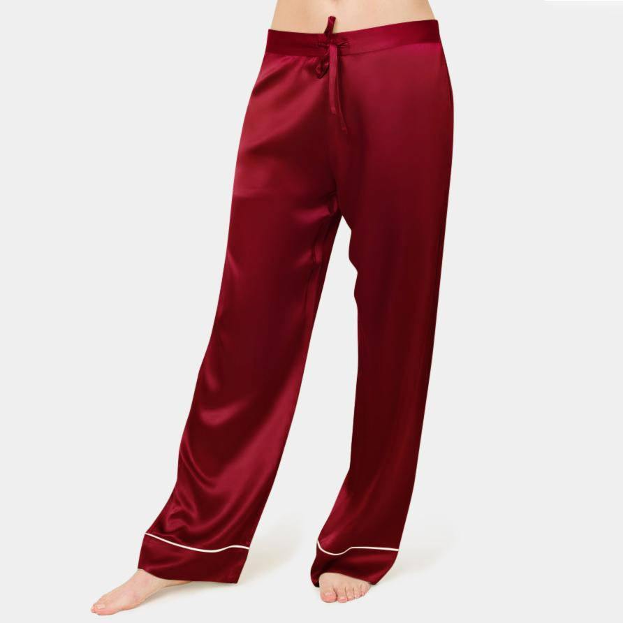 Women Silk Pants Silk Long Pants luxury Mulberry Women Silk Pajamas Pants - slipintosoft