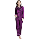 Women's Affordable Silk Pajamas Set Button Down Mulberry Silk Sleepwear - slipintosoft
