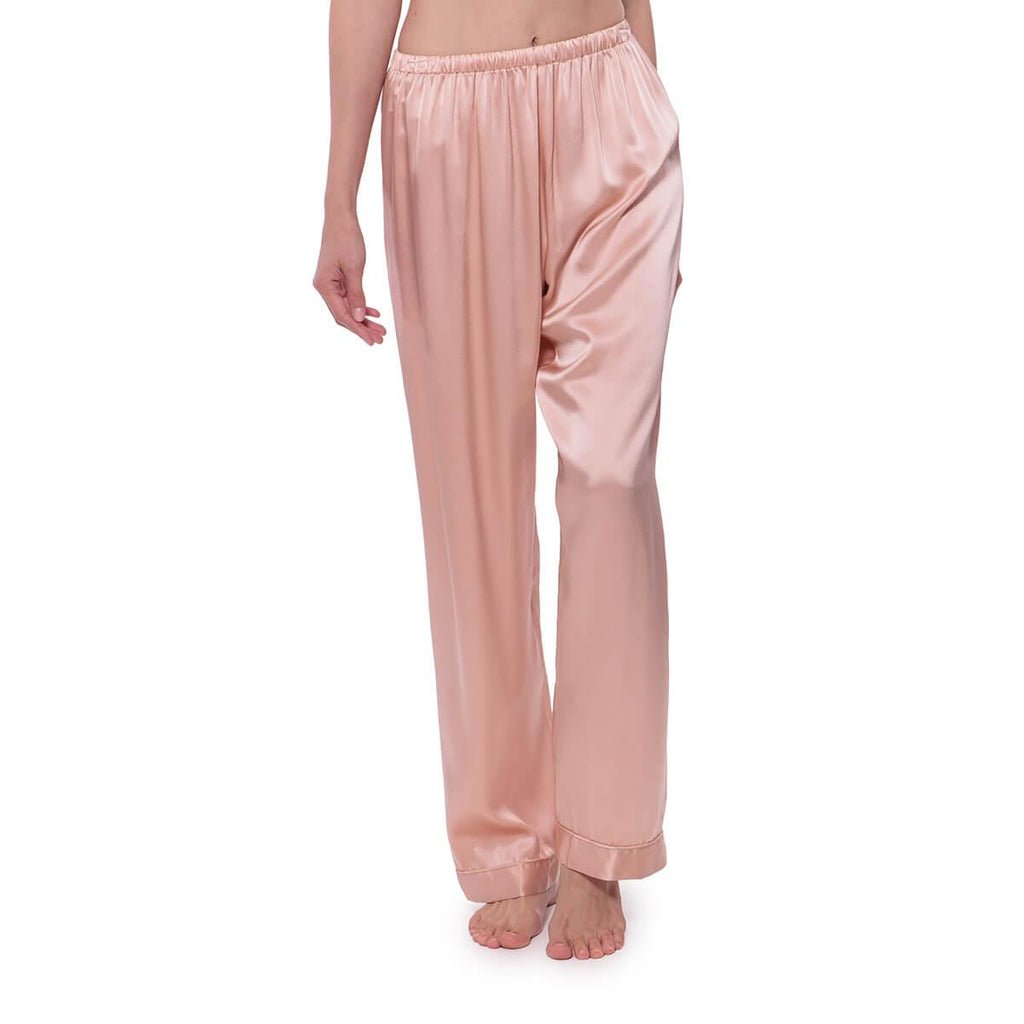 Women's Long Silk Pajama Pants - slipintosoft