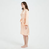 Womens Long Sleeve Silk Kimono Robe - slipintosoft
