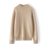 Women's Mock Neck Cashmere Sweater Long Sleeve Winter Cashmere Sweater - slipintosoft