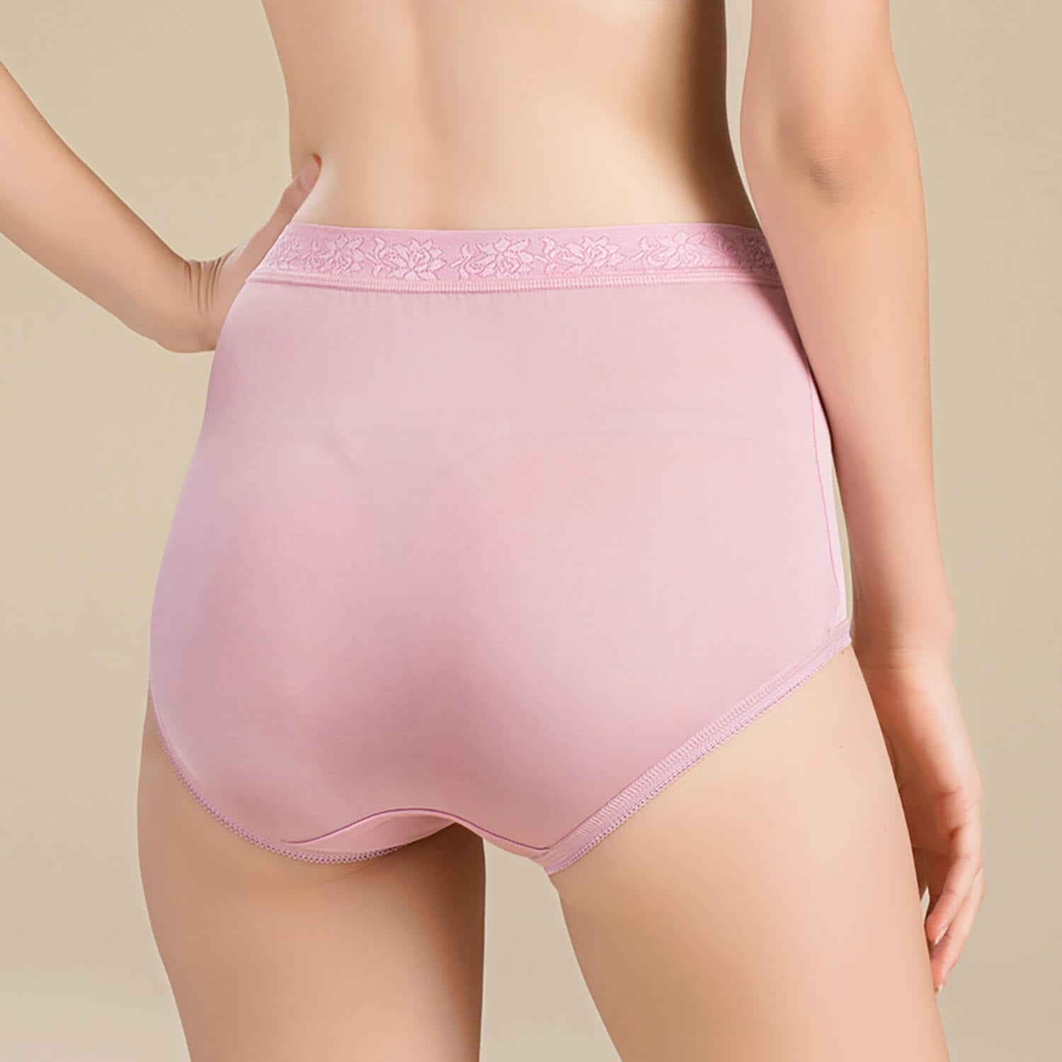 Women's silk high waist briefs, comfortable and breathable mulberry silk briefs - slipintosoft